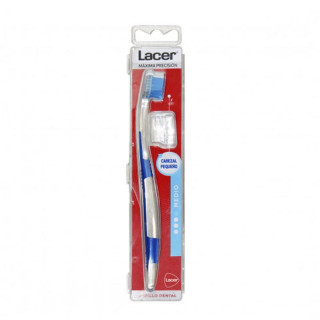 Cepillo Dental Adulto Lacer Medio Cabezal Pequeño Maximiza Precisión