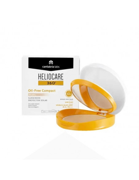 HELIOCARE 360º SPF 50+ OIL-FREE COMPACT PROTECTOR SOLAR 1 ENVASE 10 G COLOR PEARL