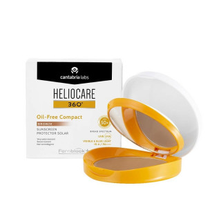HELIOCARE 360º SPF 50+ OIL-FREE COMPACT PROTECTOR SOLAR 1 ENVASE 10 G COLOR BRONZE