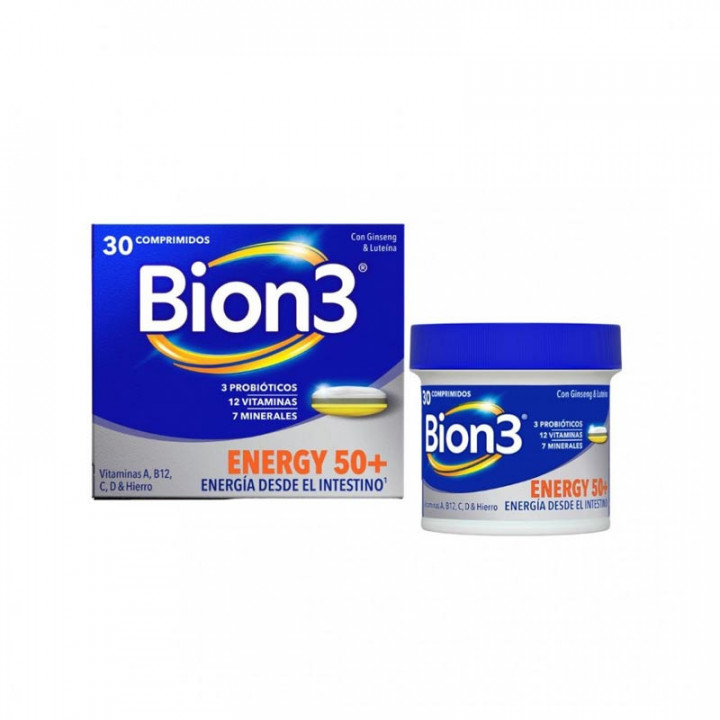BION3 ENERGY 50+ 30 COMPRIMIDOS CON GINSENG Y LUTEINA