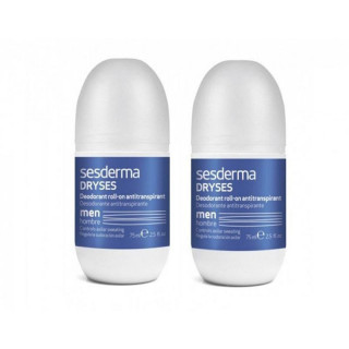 SESDERMA DRYSES DESODORANTE ANTITRANSPIRANTE HOMBRE ROLL ON  FORMATO AHORRO 2X75 ML