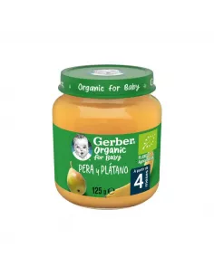 Gerber Organic Pera Y Platano 1 Tarrito 125 G