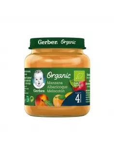 Gerber Organic Manzana Melocoton Albaricoque 1 Tarrito 125 G