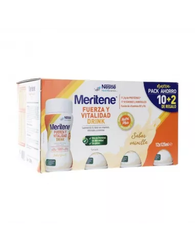 Meritene Fuerza Y Vitalidad Drink 12 Botellas...