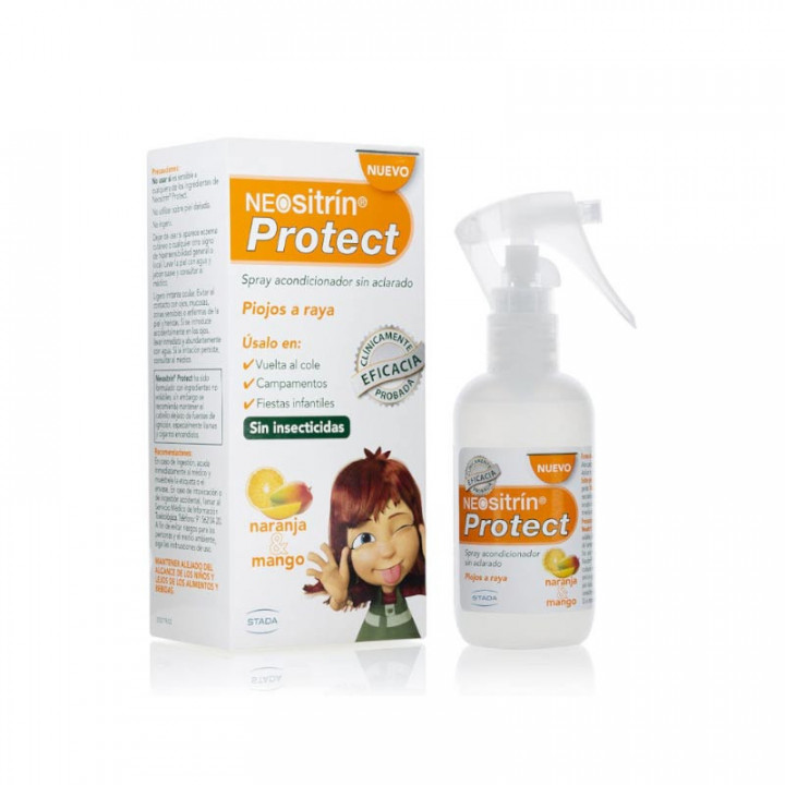 NEOSITRIN PROTECT ACONDICIONADOR 1 SPRAY 100 ML AROMA NARANJA Y MANGO + LIENDRERA