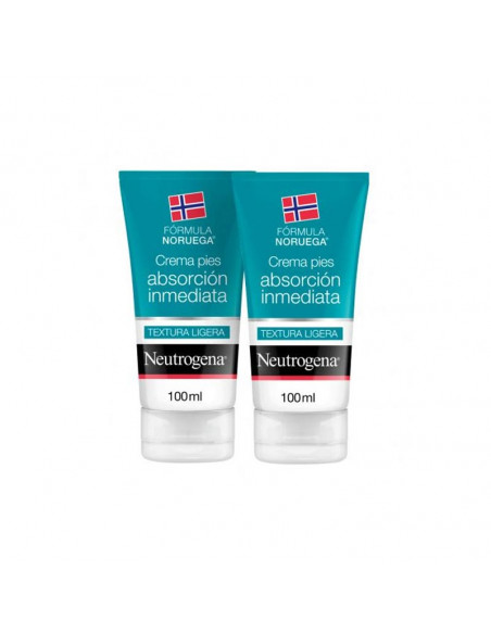 Neutrogena Formula Noruega Pies Crema Absorcion Inmediata 2 Tubos 100 Ml Duplo