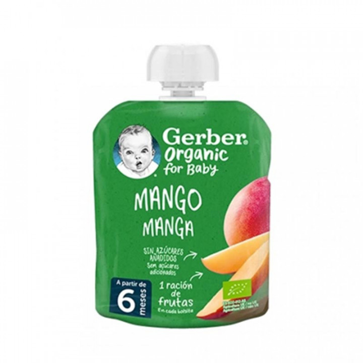 GERBER ORGANIC MANGO 1 POUCH 90 G
