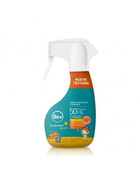 BE+ SKINPROTECT INFANTIL ULTRAFLUIDO SPRAY FACIAL Y CORPORAL SPF 50+ 1 ENVASE 250 ML