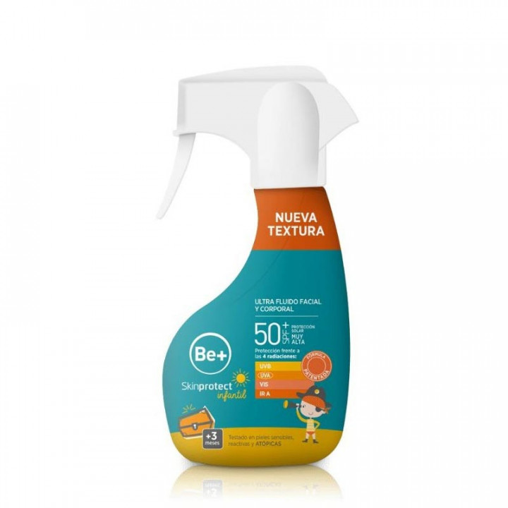 BE+ SKINPROTECT INFANTIL ULTRAFLUIDO SPRAY FACIAL Y CORPORAL SPF 50+ 1 ENVASE 250 ML