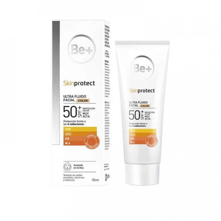 BE+ SKIN PROTECT ULTRAFLUIDO FACIAL SPF50+ 1 TUBO 50 ML COLOR