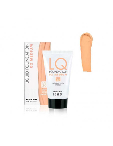 BETER LOOK EXPERT LIQUID FOUNDATION 02 MEDIUM SPF 30