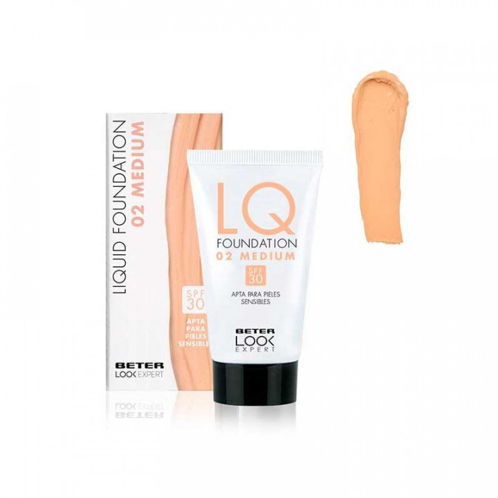 BETER LOOK EXPERT LIQUID FOUNDATION 02 MEDIUM SPF 30
