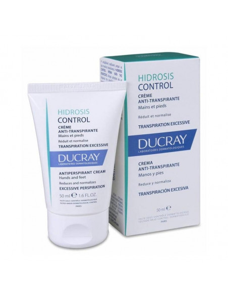 Ducray Hidrosis Control Crema Anti-Transpirante Cara Manos Y Pies 1 Envase 50 Ml