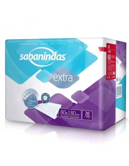 SABANINDAS EXTRA 80X180 CM 20 UNIDADES AJUSTABLE DE LABORATORIOS INDAS S.A.U.