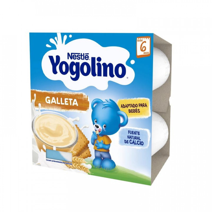 NESTLE YOGOLINO GALLETA 4 ENVASES 100 G