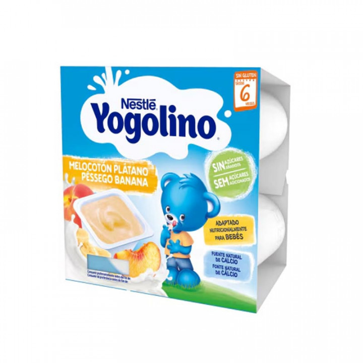 NESTLE YOGOLINO MELOCOTON PLATANO 4 ENVASES 100 G