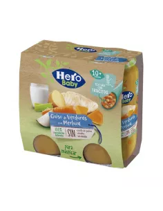Hero Baby Guiso De Verduras Con Merluza Para Masticar 2X235