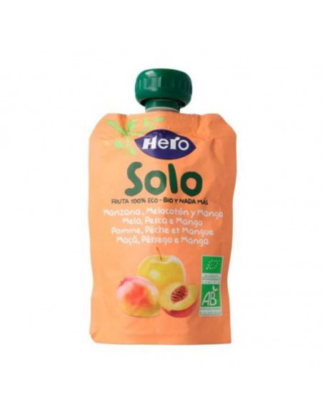 HERO SOLO 1 BOLSITA 100 G SABOR MANZANA MELOCOTON Y MANGO