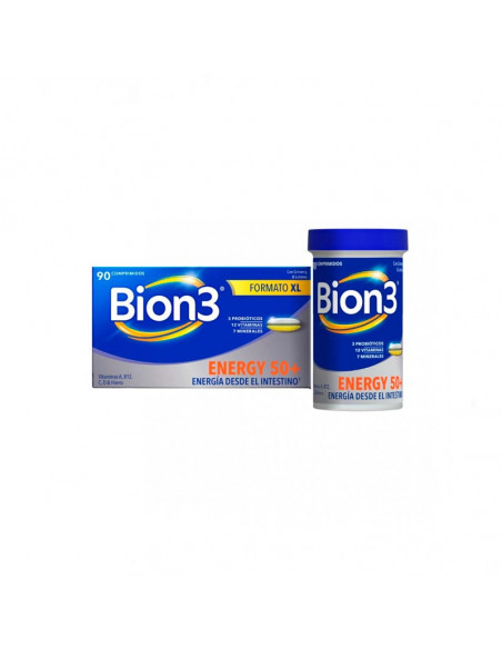 BION3 ENERGY 50+ FORMATO AHORRO FORMATO XL 90 COMPRIMIDOS CON GINSENG Y LUTEINA