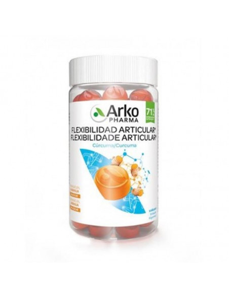 ARKOPHARMA FLEXIBILIDAD Y MOVILIDAD ARTICULAR 60 CARAMELOS DE GOMA SABOR NARANJA