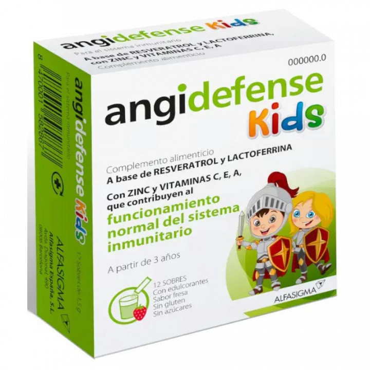 ANGIDEFENSE KIDS 12 SOBRES 1,5 G SABOR FRESA
