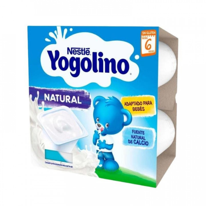 NESTLE YOGOLINO 4 TARRINAS 100 G SABOR NATURAL