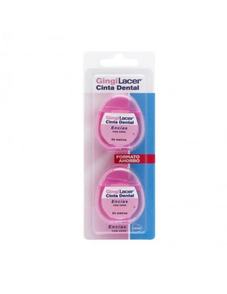 LACER GINGILACER CINTA DENTAL 2 UNIDADES 50 M PACK DUPLO