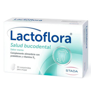 LACTOFLORA SALUD BUCODENTAL 30 COMPRIMIDOS PARA CHUPAR SABOR MENTA