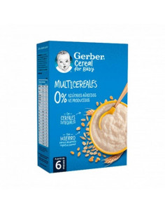 GERBER MULTICEREALES GALLETA 0% 0% AZUCARES 1 ESTUCHE 270 G
