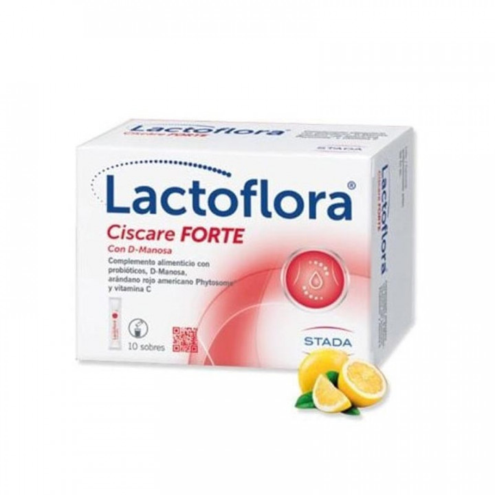 LACTOFLORA CISCARE FORTE 10 SOBRES SABOR LIMON