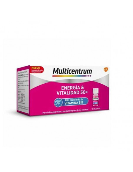 Multicentrum Energia & Vitalidad 50+ B12 15 Frascos 7 Ml Sabor Frambuesa