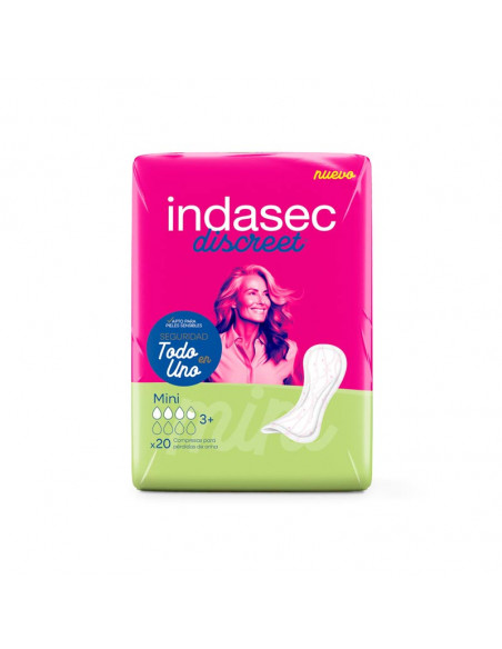 INDASEC DERMOSEDA MINI ABSORCIÓN 2,5 DE 8 GOTAS 145ML  20 UNIDADES