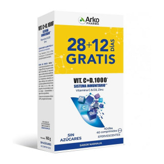 ARKOPHARMA VITAMINA C + D3 1000 20 COMPRIMIDOS EFERVESCENTES