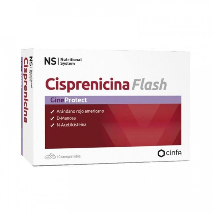 NS GINEPROTECT CISPRENICINA FLASH 10 COMPRIMIDOS