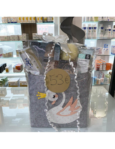 Cesta Personalizada de Bebé Cisne