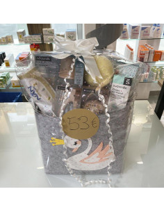 Cesta Personalizada de Bebé Cisne