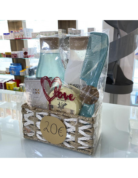 Cesta de Regalo Corporal para San Valentín Mussvital y Botica Cosmetics