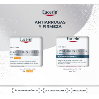 Eucerin Hyaluron Filler Pack Crema de Día y Crema de Noche Piel Normal.