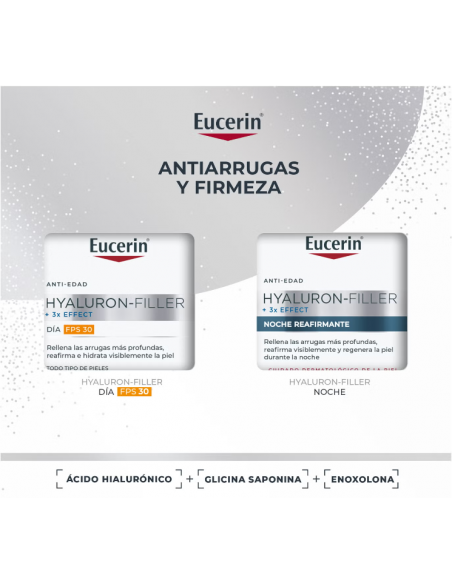 Eucerin Hyaluron Filler Pack Crema Dia Piel Normal Y Crema Noche