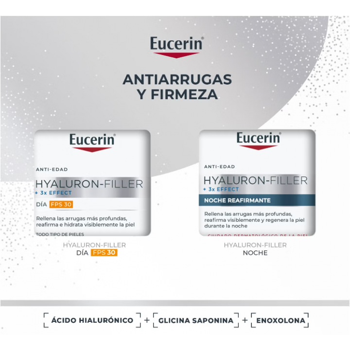 Eucerin Hyaluron Filler Pack Crema de Día y Crema de Noche Piel Normal.
