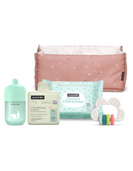 Suavinex Canastilla Baby Organiser Dreams Set Color Rosa