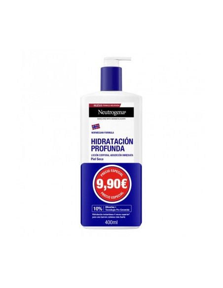 NEUTROGENA FORMULA NORUEGA HIDRATACION PROFUNDA LOCION CORPORAL PIEL SECA 1 ENVASE 400 ML PACK PROMO