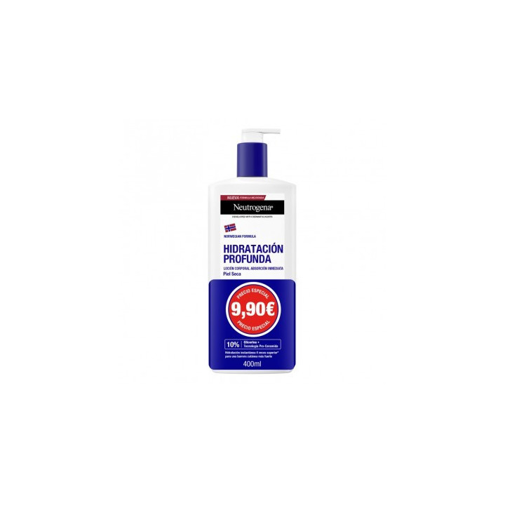 NEUTROGENA FORMULA NORUEGA HIDRATACION PROFUNDA LOCION CORPORAL PIEL SECA 1 ENVASE 400 ML PACK PROMO
