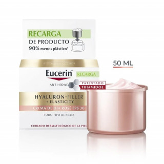 EUCERIN HYALURON FILLER+ ELASTICITY ROSE DIA FP 30 1 ENVASE 50 ML REFILL