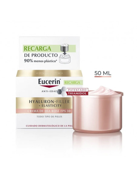 Eucerin Hyaluron Filler+ Elasticity Rose Dia Fp 30 1 Envase 50 Ml Refill