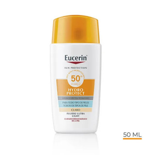 EUCERIN SUN HYDROPROTECT FLUIDO ULTRA LIGHT SPF 50+ 1 TUBO 50 ML TONO CLARO