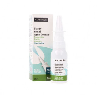 SUAVINEX SPRAY NASAL AGUA DE MAR NARIZ TAPADA +6 AÑOS 1 ENVASE 30 ML