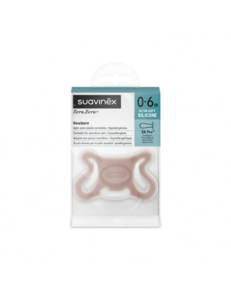 Suavinex Chupete Silicona Fisiologico Sx Pro Zero-Zero 0 - 6 Meses 1 Unidad Caramel