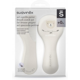 SUAVINEX CEPILLO Y PEINE INFANTIL SOFT BLANCO DECORADO