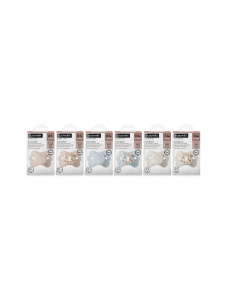 SUAVINEX PREMIUM CHUPETE FISIOLOGICO COUTURE TETINA SILICONA DE 0 A 6 MESES, 1 UNIDAD